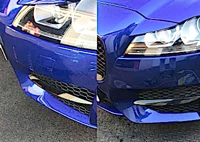 Audi front bumper scuff repairs Oxford