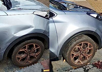 car dent repair before and after Reading