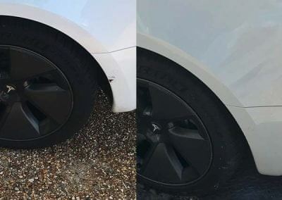 Tesla scratch around wheel arch Oxfordshire May 2023