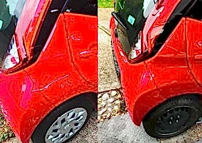 Toyota IQ bumper scuff repairs near me